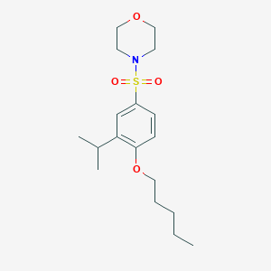 4-{[3-Isopropyl-4-(pentyloxy)phenyl]sulfonyl}morpholine