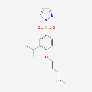 1-{[3-isopropyl-4-(pentyloxy)phenyl]sulfonyl}-1H-pyrazole