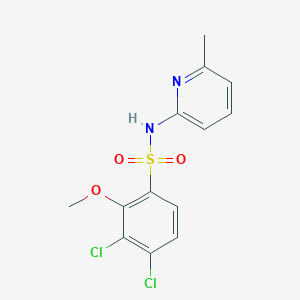 3,4-dichloro-2-methoxy-N-(6-methylpyridin-2-yl)benzenesulfonamide