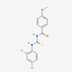 molecular formula C15H12Cl2N2O2S B5134749 N-[(2,4-dichlorophenyl)carbamothioyl]-4-methoxybenzamide CAS No. 6399-33-3