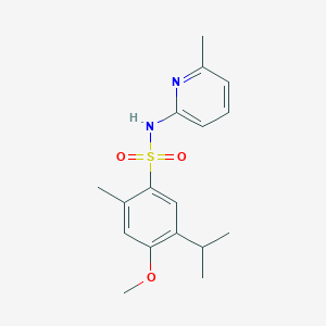 5-isopropyl-4-methoxy-2-methyl-N-(6-methyl-2-pyridinyl)benzenesulfonamide