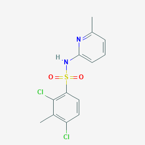 2,4-dichloro-3-methyl-N-(6-methyl-2-pyridinyl)benzenesulfonamide