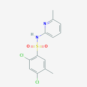 2,4-dichloro-5-methyl-N-(6-methyl-2-pyridinyl)benzenesulfonamide