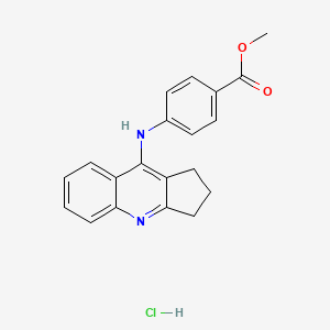 molecular formula C20H19ClN2O2 B5134837 methyl 4-(2,3-dihydro-1H-cyclopenta[b]quinolin-9-ylamino)benzoate;hydrochloride 