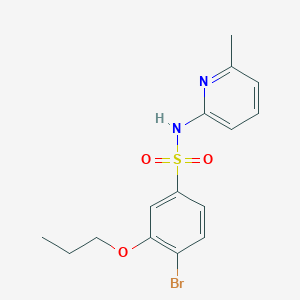 4-bromo-N-(6-methyl-2-pyridinyl)-3-propoxybenzenesulfonamide