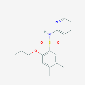 4,5-dimethyl-N-(6-methyl-2-pyridinyl)-2-propoxybenzenesulfonamide