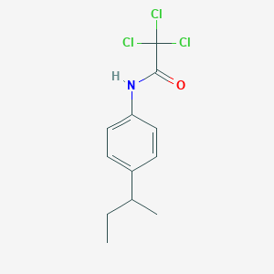 molecular formula C12H14Cl3NO B5134969 N-[4-(butan-2-yl)phenyl]-2,2,2-trichloroacetamide 