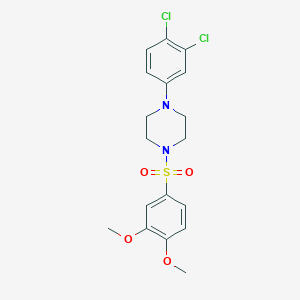 1-(3,4-Dichlorophenyl)-4-[(3,4-dimethoxyphenyl)sulfonyl]piperazine