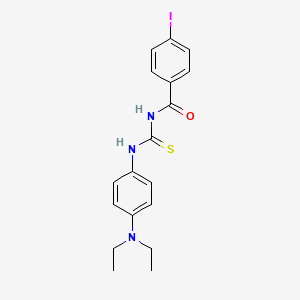 molecular formula C18H20IN3OS B5135030 N-[[4-(diethylamino)phenyl]carbamothioyl]-4-iodobenzamide 