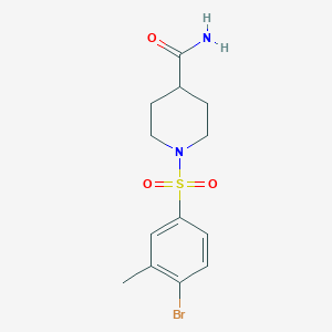 1-[(4-Bromo-3-methylphenyl)sulfonyl]piperidine-4-carboxamide