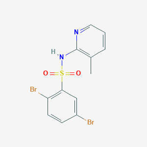 2,5-dibromo-N-(3-methyl-2-pyridinyl)benzenesulfonamide