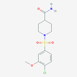 1-[(4-Chloro-3-methoxyphenyl)sulfonyl]-4-piperidinecarboxamide