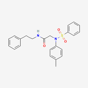 molecular formula C23H24N2O3S B5135282 N~2~-(4-methylphenyl)-N-(2-phenylethyl)-N~2~-(phenylsulfonyl)glycinamide 