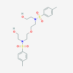 molecular formula C22H32N2O7S2 B051354 N-(2-Hydroxyethyl)-N-[2-[2-[2-hydroxyethyl-(4-methylphenyl)sulfonylamino]ethoxy]ethyl]-4-methylbenzenesulfonamide CAS No. 50977-94-1
