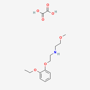 molecular formula C15H23NO7 B5135667 N-[2-(2-ethoxyphenoxy)ethyl]-2-methoxyethanamine;oxalic acid 