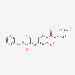 molecular formula C26H21ClO5 B5135918 Benzyl 2-[3-(4-chlorophenyl)-4-oxochromen-7-yl]oxybutanoate 