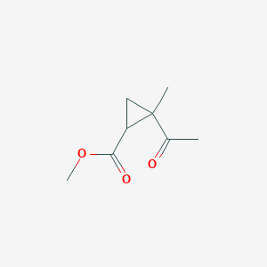 Cyclopropanecarboxylic acid, 2-acetyl-2-methyl-, methyl ester (9CI)