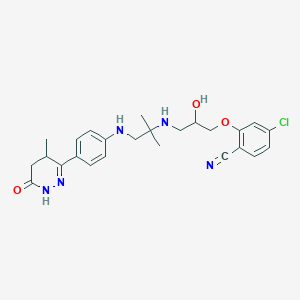 molecular formula C25H30ClN5O3 B051362 Oberadilol CAS No. 114856-44-9