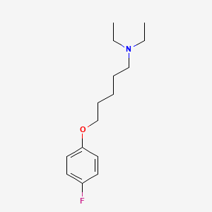 molecular formula C15H24FNO B5136204 N,N-diethyl-5-(4-fluorophenoxy)pentan-1-amine 