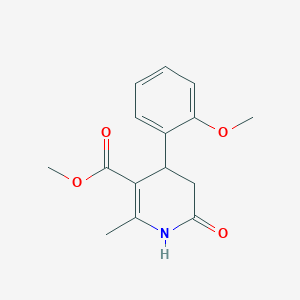 molecular formula C15H17NO4 B5136258 Methyl 4-(2-methoxyphenyl)-2-methyl-6-oxo-1,4,5,6-tetrahydropyridine-3-carboxylate 