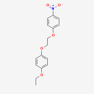 molecular formula C16H17NO5 B5136294 1-[2-(4-Ethoxyphenoxy)ethoxy]-4-nitrobenzene 