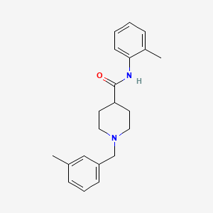 molecular formula C21H26N2O B5136392 1-(3-methylbenzyl)-N-(2-methylphenyl)piperidine-4-carboxamide 