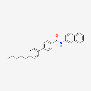 molecular formula C28H27NO B5136425 N-(NAPHTHALEN-2-YL)-4'-PENTYL-[1,1'-BIPHENYL]-4-CARBOXAMIDE 