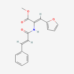 molecular formula C17H15NO4 B5136450 methyl 2-(cinnamoylamino)-3-(2-furyl)acrylate 
