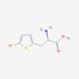 molecular formula C7H8BrNO2S B051366 (S)-2-Amino-3-(5-bromothiophen-2-yl)propanoic acid CAS No. 154593-58-5