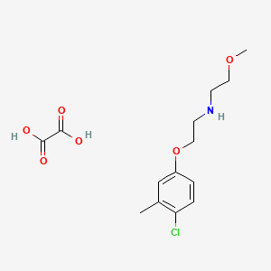 molecular formula C14H20ClNO6 B5136663 N-[2-(4-chloro-3-methylphenoxy)ethyl]-2-methoxyethanamine;oxalic acid 