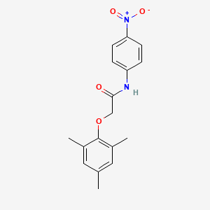 molecular formula C17H18N2O4 B5136763 N-(4-nitrophenyl)-2-(2,4,6-trimethylphenoxy)acetamide 