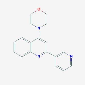 molecular formula C18H17N3O B5136789 4-Morpholin-4-yl-2-pyridin-3-yl-quinoline 