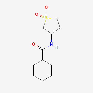 molecular formula C11H19NO3S B5136803 N-(1,1-dioxothiolan-3-yl)cyclohexylcarboxamide 