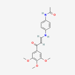 molecular formula C20H22N2O5 B5136969 N-(4-{[3-oxo-3-(3,4,5-trimethoxyphenyl)-1-propen-1-yl]amino}phenyl)acetamide 