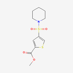 molecular formula C11H15NO4S2 B5136989 Methyl 4-piperidin-1-ylsulfonylthiophene-2-carboxylate 