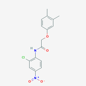molecular formula C16H15ClN2O4 B5137175 N-(2-chloro-4-nitrophenyl)-2-(3,4-dimethylphenoxy)acetamide 