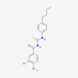 molecular formula C19H21BrN2O2S B5137255 3-bromo-N-[(4-butylphenyl)carbamothioyl]-4-methoxybenzamide 