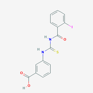 molecular formula C15H11IN2O3S B5137280 3-({[(2-Iodophenyl)carbonyl]carbamothioyl}amino)benzoic acid 