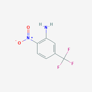 molecular formula C7H5F3N2O2 B051375 2-硝基-5-(三氟甲基)苯胺 CAS No. 402-14-2