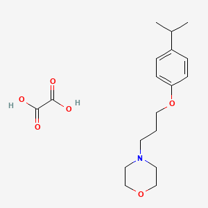 molecular formula C18H27NO6 B5137656 Oxalic acid;4-[3-(4-propan-2-ylphenoxy)propyl]morpholine 
