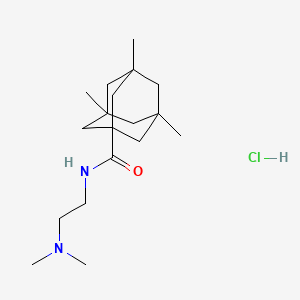 molecular formula C18H33ClN2O B5137941 N-[2-(dimethylamino)ethyl]-3,5,7-trimethyladamantane-1-carboxamide;hydrochloride 