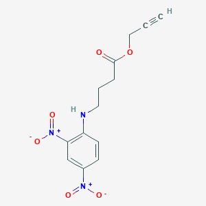 molecular formula C13H13N3O6 B5138431 Prop-2-yn-1-yl 4-((2,4-dinitrophenyl)amino)butanoate 