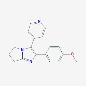 molecular formula C18H17N3O B051385 2-(4-Methoxyphenyl)-3-(4-pyridyl)-6,7-dihydro-(5H)-pyrrolo(1,2-a)imidazole CAS No. 111908-95-3
