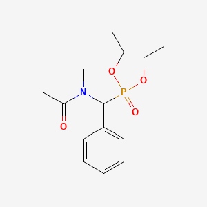 molecular formula C14H22NO4P B5138552 N-[diethoxyphosphoryl(phenyl)methyl]-N-methylacetamide 