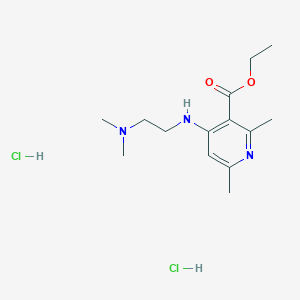molecular formula C14H25Cl2N3O2 B5138564 Ethyl 4-[2-(dimethylamino)ethylamino]-2,6-dimethylpyridine-3-carboxylate;dihydrochloride 
