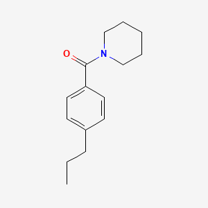 molecular formula C15H21NO B5138706 PIPERIDINO(4-PROPYLPHENYL)METHANONE 