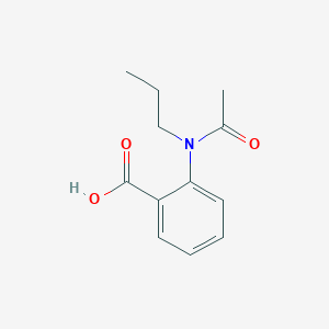 molecular formula C12H15NO3 B5138726 2-(N-propylacetamido)benzoic acid 