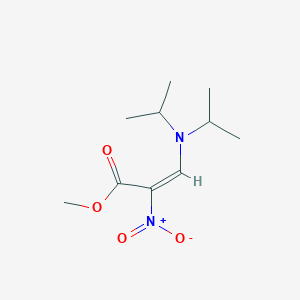 molecular formula C10H18N2O4 B5138809 methyl (E)-3-[di(propan-2-yl)amino]-2-nitroprop-2-enoate 