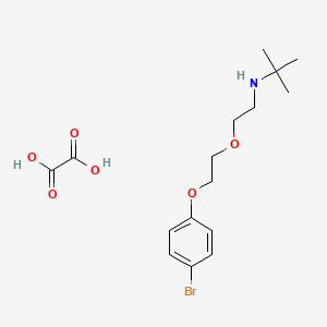 molecular formula C16H24BrNO6 B5139027 N-[2-[2-(4-bromophenoxy)ethoxy]ethyl]-2-methylpropan-2-amine;oxalic acid 