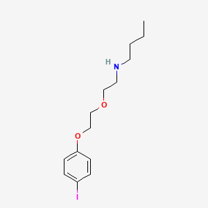 molecular formula C14H22INO2 B5139108 N-[2-[2-(4-iodophenoxy)ethoxy]ethyl]butan-1-amine 